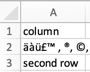 excel utf-8